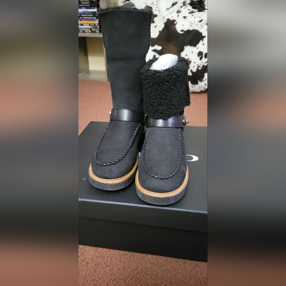 COACH Shearling Moto Boots - Picture 5 of 16